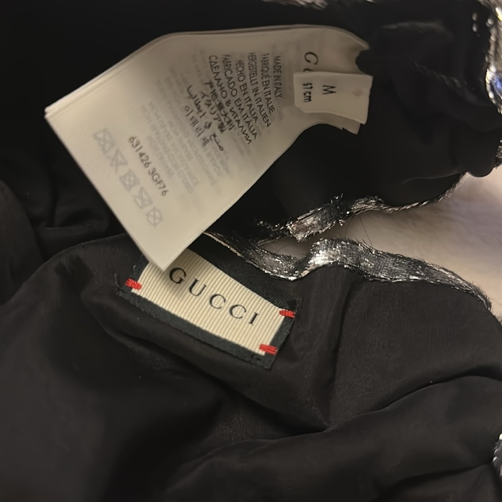 Gucci Metallic Silver Hair Accessory